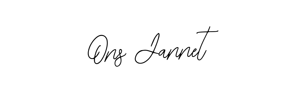 How to make Ons Jannet signature? Bearetta-2O07w is a professional autograph style. Create handwritten signature for Ons Jannet name. Ons Jannet signature style 12 images and pictures png