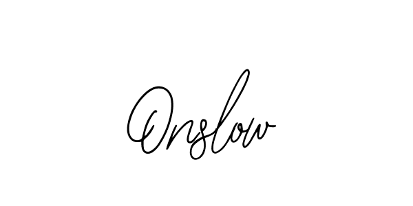 Design your own signature with our free online signature maker. With this signature software, you can create a handwritten (Bearetta-2O07w) signature for name Onslow. Onslow signature style 12 images and pictures png