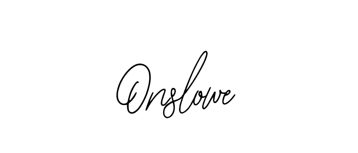 Design your own signature with our free online signature maker. With this signature software, you can create a handwritten (Bearetta-2O07w) signature for name Onslowe. Onslowe signature style 12 images and pictures png