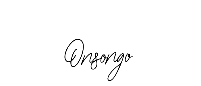 Use a signature maker to create a handwritten signature online. With this signature software, you can design (Bearetta-2O07w) your own signature for name Onsongo. Onsongo signature style 12 images and pictures png