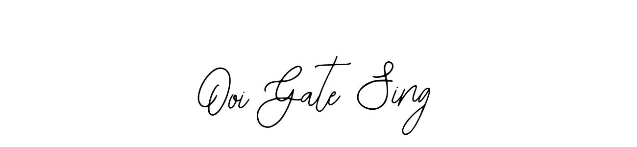 The best way (Bearetta-2O07w) to make a short signature is to pick only two or three words in your name. The name Ooi Gate Sing include a total of six letters. For converting this name. Ooi Gate Sing signature style 12 images and pictures png