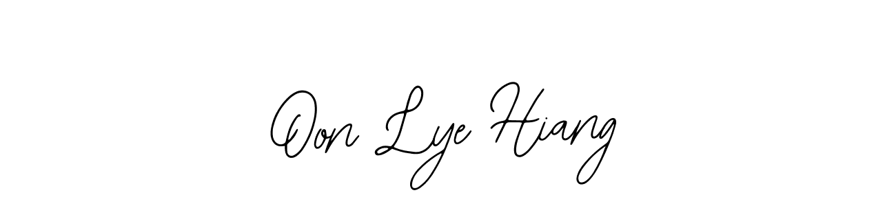 How to make Oon Lye Hiang name signature. Use Bearetta-2O07w style for creating short signs online. This is the latest handwritten sign. Oon Lye Hiang signature style 12 images and pictures png