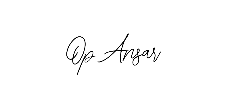 Also You can easily find your signature by using the search form. We will create Op Ansar name handwritten signature images for you free of cost using Bearetta-2O07w sign style. Op Ansar signature style 12 images and pictures png