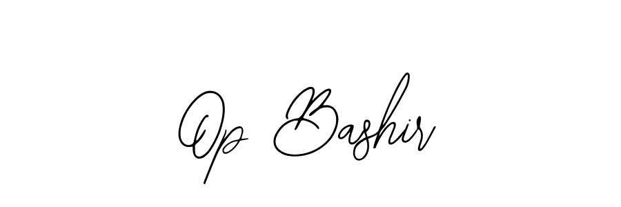 The best way (Bearetta-2O07w) to make a short signature is to pick only two or three words in your name. The name Op Bashir include a total of six letters. For converting this name. Op Bashir signature style 12 images and pictures png
