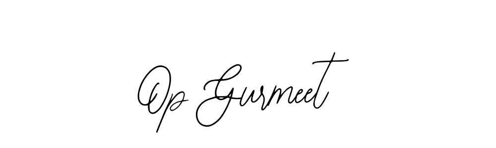 The best way (Bearetta-2O07w) to make a short signature is to pick only two or three words in your name. The name Op Gurmeet include a total of six letters. For converting this name. Op Gurmeet signature style 12 images and pictures png