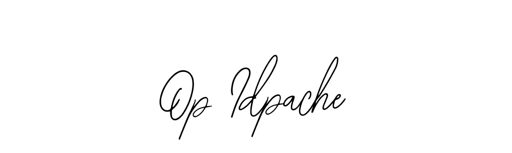 It looks lik you need a new signature style for name Op Idpache. Design unique handwritten (Bearetta-2O07w) signature with our free signature maker in just a few clicks. Op Idpache signature style 12 images and pictures png