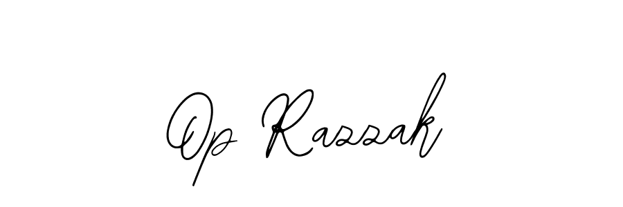 How to make Op Razzak name signature. Use Bearetta-2O07w style for creating short signs online. This is the latest handwritten sign. Op Razzak signature style 12 images and pictures png