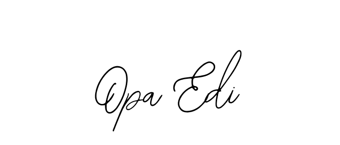 Also You can easily find your signature by using the search form. We will create Opa Edi name handwritten signature images for you free of cost using Bearetta-2O07w sign style. Opa Edi signature style 12 images and pictures png