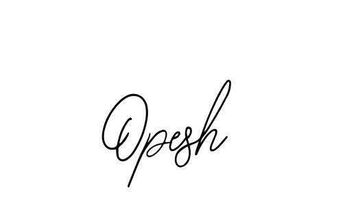 Make a beautiful signature design for name Opesh. With this signature (Bearetta-2O07w) style, you can create a handwritten signature for free. Opesh signature style 12 images and pictures png