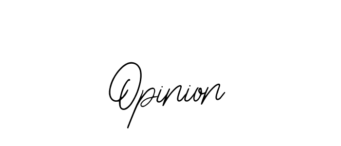 Design your own signature with our free online signature maker. With this signature software, you can create a handwritten (Bearetta-2O07w) signature for name Opinion. Opinion signature style 12 images and pictures png