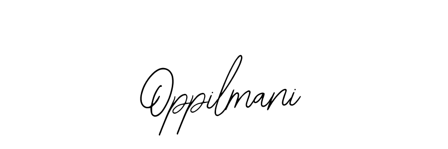 You can use this online signature creator to create a handwritten signature for the name Oppilmani. This is the best online autograph maker. Oppilmani signature style 12 images and pictures png