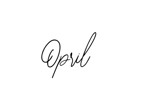 Make a beautiful signature design for name Opril. With this signature (Bearetta-2O07w) style, you can create a handwritten signature for free. Opril signature style 12 images and pictures png