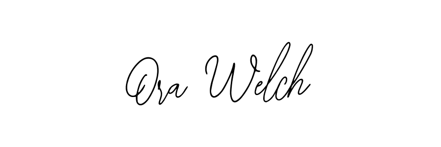 Bearetta-2O07w is a professional signature style that is perfect for those who want to add a touch of class to their signature. It is also a great choice for those who want to make their signature more unique. Get Ora Welch name to fancy signature for free. Ora Welch signature style 12 images and pictures png