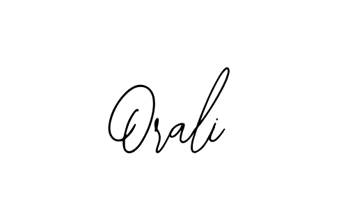 How to make Orali name signature. Use Bearetta-2O07w style for creating short signs online. This is the latest handwritten sign. Orali signature style 12 images and pictures png