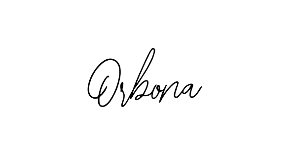 How to make Orbona name signature. Use Bearetta-2O07w style for creating short signs online. This is the latest handwritten sign. Orbona signature style 12 images and pictures png