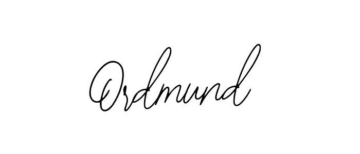 Design your own signature with our free online signature maker. With this signature software, you can create a handwritten (Bearetta-2O07w) signature for name Ordmund. Ordmund signature style 12 images and pictures png