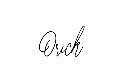 Design your own signature with our free online signature maker. With this signature software, you can create a handwritten (Bearetta-2O07w) signature for name Orick. Orick signature style 12 images and pictures png