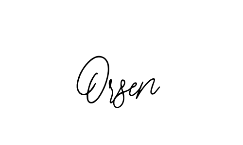 The best way (Bearetta-2O07w) to make a short signature is to pick only two or three words in your name. The name Orsen include a total of six letters. For converting this name. Orsen signature style 12 images and pictures png