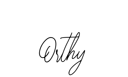 How to make Orthy signature? Bearetta-2O07w is a professional autograph style. Create handwritten signature for Orthy name. Orthy signature style 12 images and pictures png