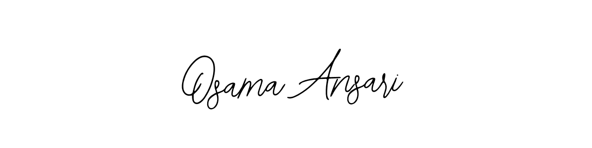 Create a beautiful signature design for name Osama Ansari. With this signature (Bearetta-2O07w) fonts, you can make a handwritten signature for free. Osama Ansari signature style 12 images and pictures png