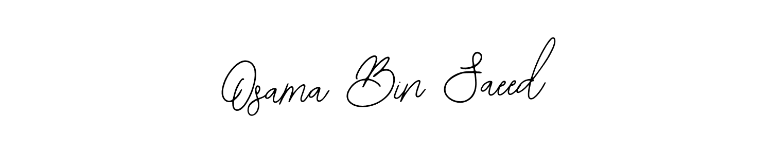 Osama Bin Saeed stylish signature style. Best Handwritten Sign (Bearetta-2O07w) for my name. Handwritten Signature Collection Ideas for my name Osama Bin Saeed. Osama Bin Saeed signature style 12 images and pictures png