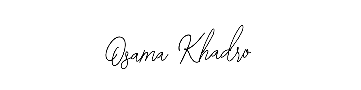 Osama Khadro stylish signature style. Best Handwritten Sign (Bearetta-2O07w) for my name. Handwritten Signature Collection Ideas for my name Osama Khadro. Osama Khadro signature style 12 images and pictures png