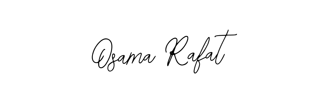 How to make Osama Rafat name signature. Use Bearetta-2O07w style for creating short signs online. This is the latest handwritten sign. Osama Rafat signature style 12 images and pictures png