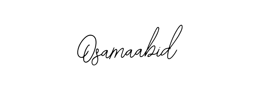 How to make Osamaabid name signature. Use Bearetta-2O07w style for creating short signs online. This is the latest handwritten sign. Osamaabid signature style 12 images and pictures png