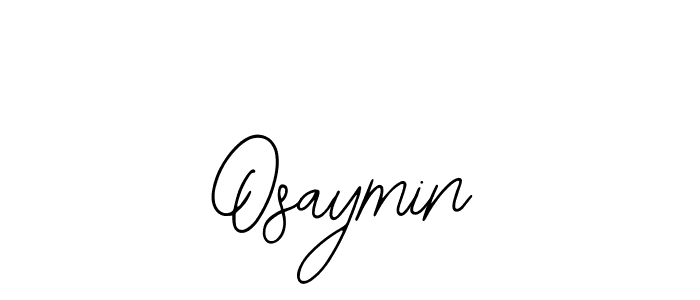 Make a beautiful signature design for name Osaymin. With this signature (Bearetta-2O07w) style, you can create a handwritten signature for free. Osaymin signature style 12 images and pictures png