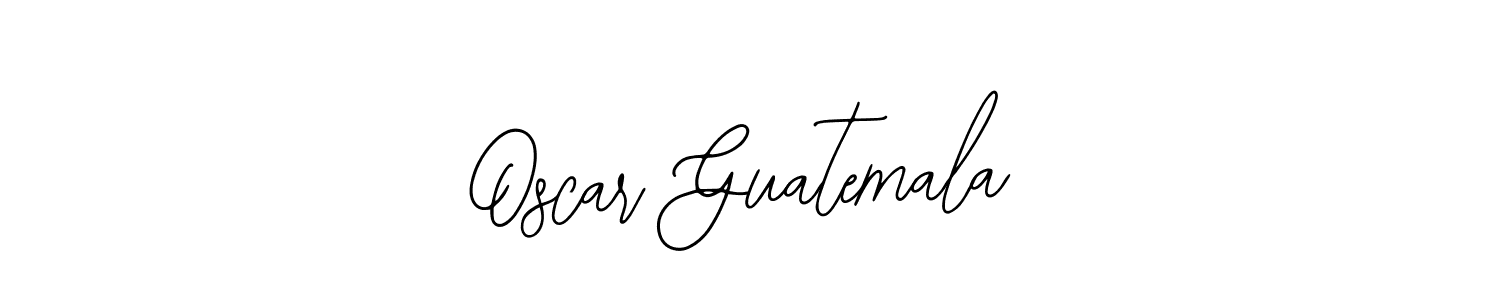 You should practise on your own different ways (Bearetta-2O07w) to write your name (Oscar Guatemala) in signature. don't let someone else do it for you. Oscar Guatemala signature style 12 images and pictures png