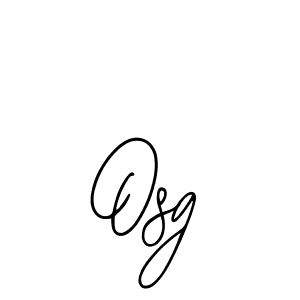 How to make Osg signature? Bearetta-2O07w is a professional autograph style. Create handwritten signature for Osg name. Osg signature style 12 images and pictures png