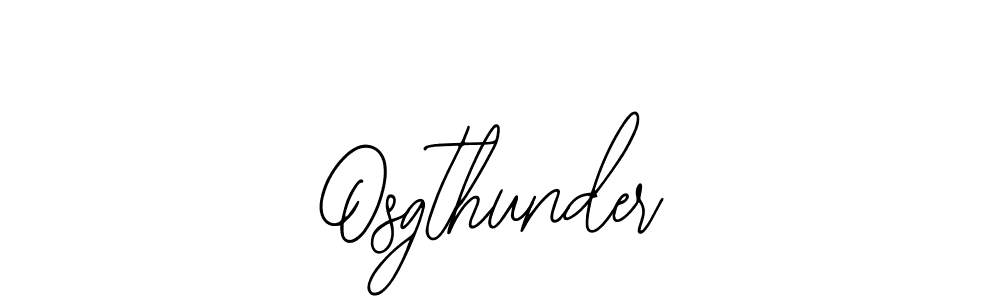 The best way (Bearetta-2O07w) to make a short signature is to pick only two or three words in your name. The name Osgthunder include a total of six letters. For converting this name. Osgthunder signature style 12 images and pictures png