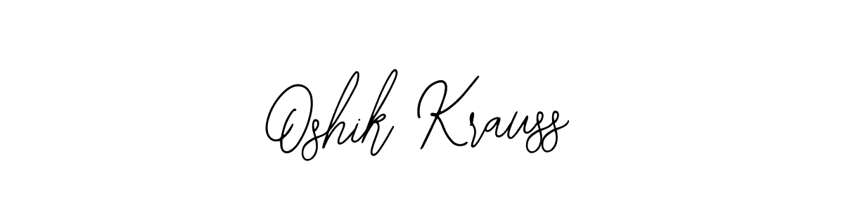 The best way (Bearetta-2O07w) to make a short signature is to pick only two or three words in your name. The name Oshik Krauss include a total of six letters. For converting this name. Oshik Krauss signature style 12 images and pictures png