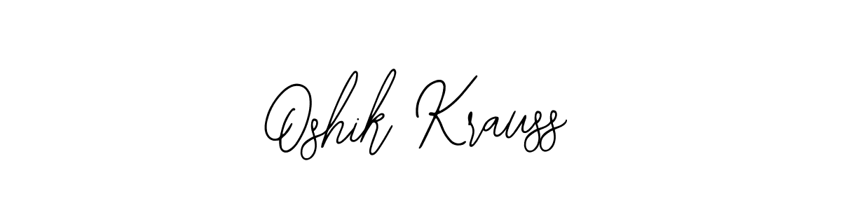 Make a beautiful signature design for name Oshik Krauss. With this signature (Bearetta-2O07w) style, you can create a handwritten signature for free. Oshik Krauss signature style 12 images and pictures png