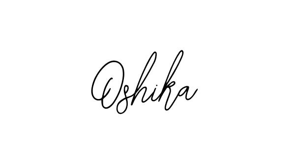 Use a signature maker to create a handwritten signature online. With this signature software, you can design (Bearetta-2O07w) your own signature for name Oshika. Oshika signature style 12 images and pictures png