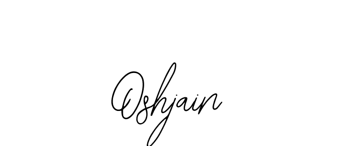 Use a signature maker to create a handwritten signature online. With this signature software, you can design (Bearetta-2O07w) your own signature for name Oshjain. Oshjain signature style 12 images and pictures png