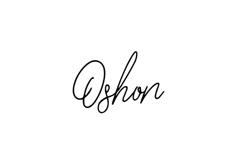 How to make Oshon name signature. Use Bearetta-2O07w style for creating short signs online. This is the latest handwritten sign. Oshon signature style 12 images and pictures png