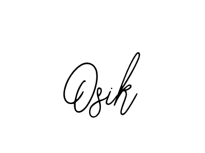 Make a beautiful signature design for name Osik. With this signature (Bearetta-2O07w) style, you can create a handwritten signature for free. Osik signature style 12 images and pictures png