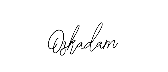 Also You can easily find your signature by using the search form. We will create Oskadam name handwritten signature images for you free of cost using Bearetta-2O07w sign style. Oskadam signature style 12 images and pictures png