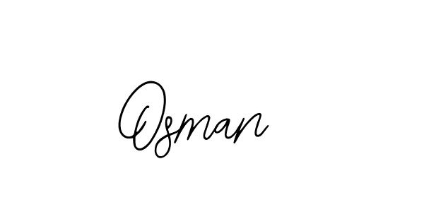 How to make Osman  name signature. Use Bearetta-2O07w style for creating short signs online. This is the latest handwritten sign. Osman  signature style 12 images and pictures png