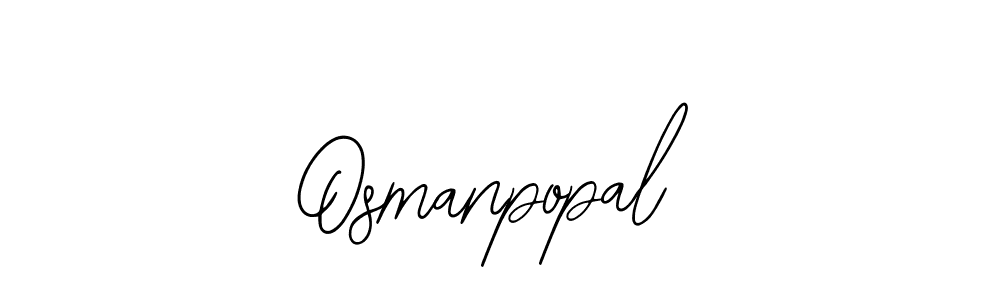 The best way (Bearetta-2O07w) to make a short signature is to pick only two or three words in your name. The name Osmanpopal include a total of six letters. For converting this name. Osmanpopal signature style 12 images and pictures png