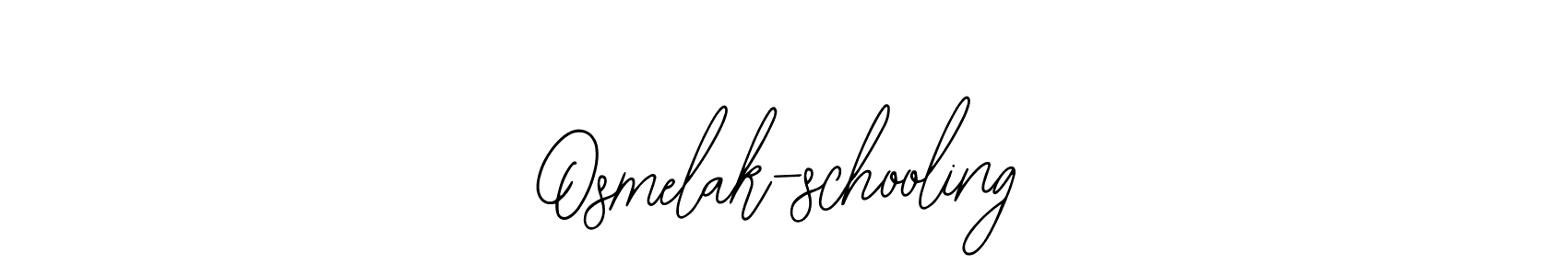 How to Draw Osmelak-schooling signature style? Bearetta-2O07w is a latest design signature styles for name Osmelak-schooling. Osmelak-schooling signature style 12 images and pictures png