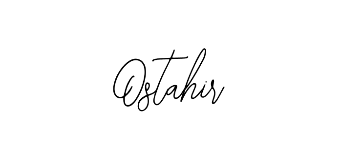 How to make Ostahir name signature. Use Bearetta-2O07w style for creating short signs online. This is the latest handwritten sign. Ostahir signature style 12 images and pictures png