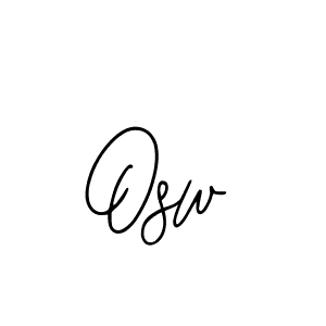 Use a signature maker to create a handwritten signature online. With this signature software, you can design (Bearetta-2O07w) your own signature for name Osw. Osw signature style 12 images and pictures png