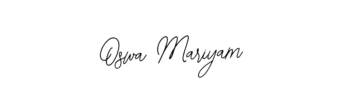 Here are the top 10 professional signature styles for the name Oswa Mariyam. These are the best autograph styles you can use for your name. Oswa Mariyam signature style 12 images and pictures png