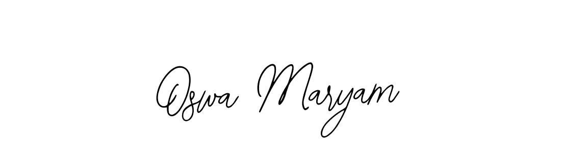 Make a beautiful signature design for name Oswa Maryam. With this signature (Bearetta-2O07w) style, you can create a handwritten signature for free. Oswa Maryam signature style 12 images and pictures png