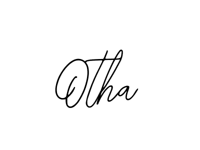 Design your own signature with our free online signature maker. With this signature software, you can create a handwritten (Bearetta-2O07w) signature for name Otha. Otha signature style 12 images and pictures png