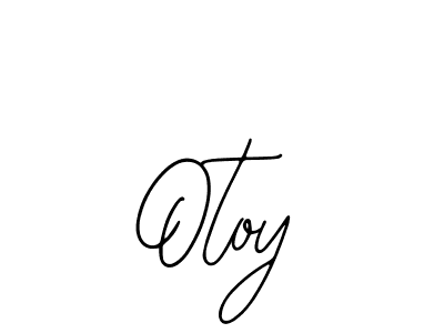 You should practise on your own different ways (Bearetta-2O07w) to write your name (Otoy) in signature. don't let someone else do it for you. Otoy signature style 12 images and pictures png