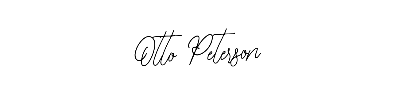 How to make Otto Peterson name signature. Use Bearetta-2O07w style for creating short signs online. This is the latest handwritten sign. Otto Peterson signature style 12 images and pictures png