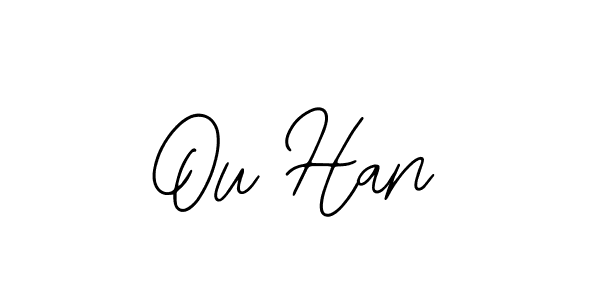 Use a signature maker to create a handwritten signature online. With this signature software, you can design (Bearetta-2O07w) your own signature for name Ou Han. Ou Han signature style 12 images and pictures png